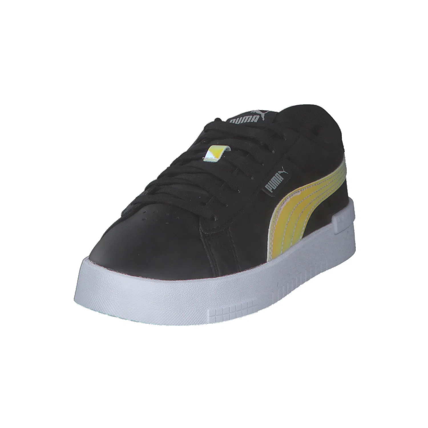 Детские кроссовки для девочек с голографическим принтом Jada Holo Jr Puma, Schwarz Silber — фото 4