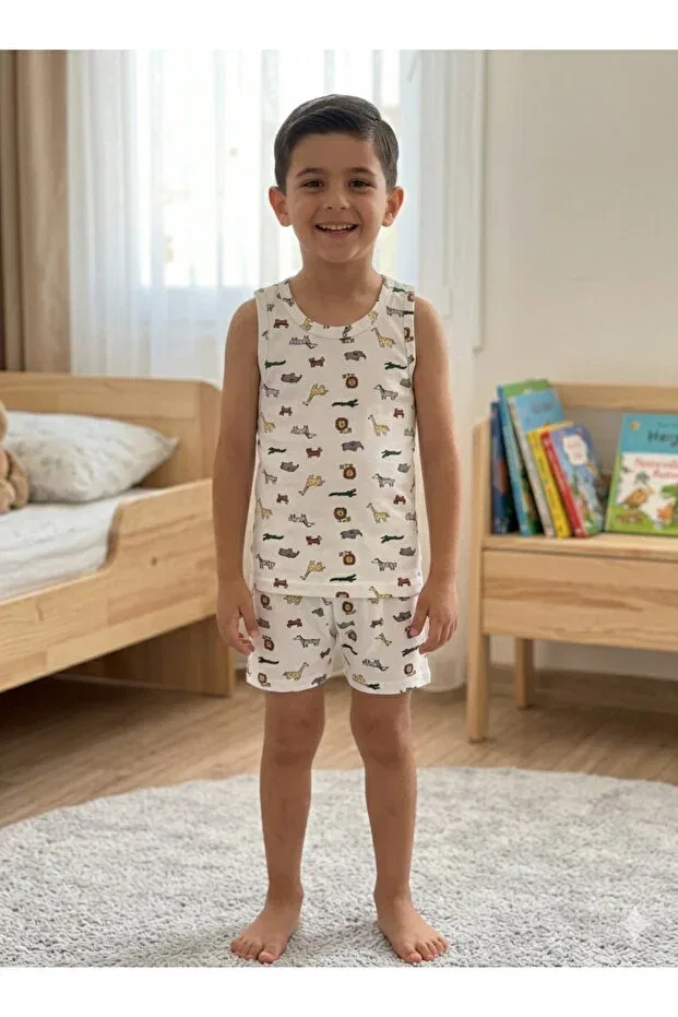 Детский комплект белья для мальчиков с длинным рукавом Aliş Kids, Ecru