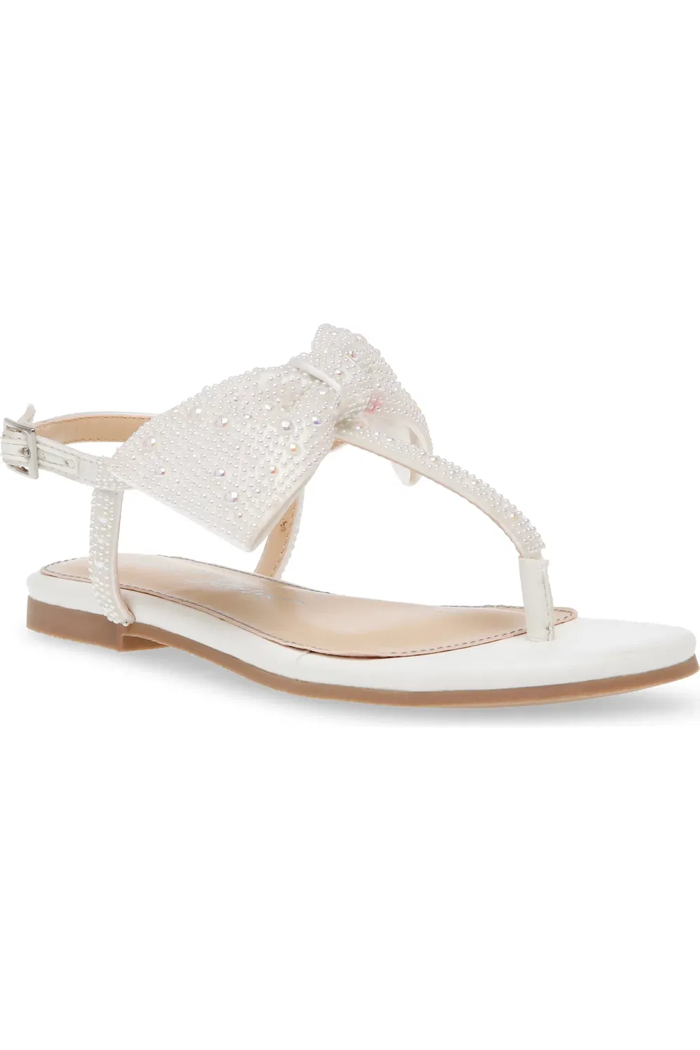 Детские сандалии с бантом из кристаллов Betsey Johnson, Pearl