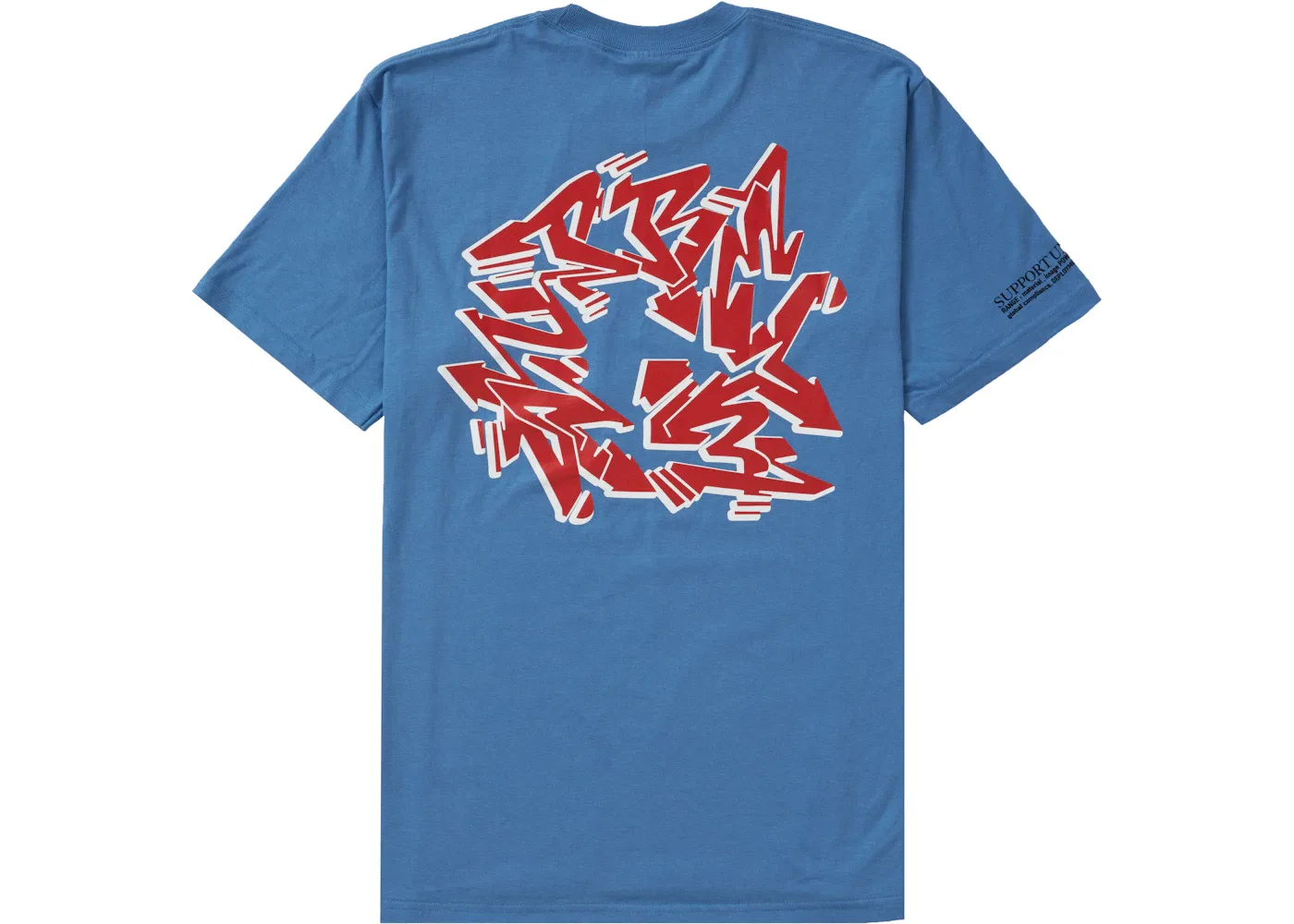 Мужская футболка Supreme Support Unit Tee, Dusty Light Royal — фото 2