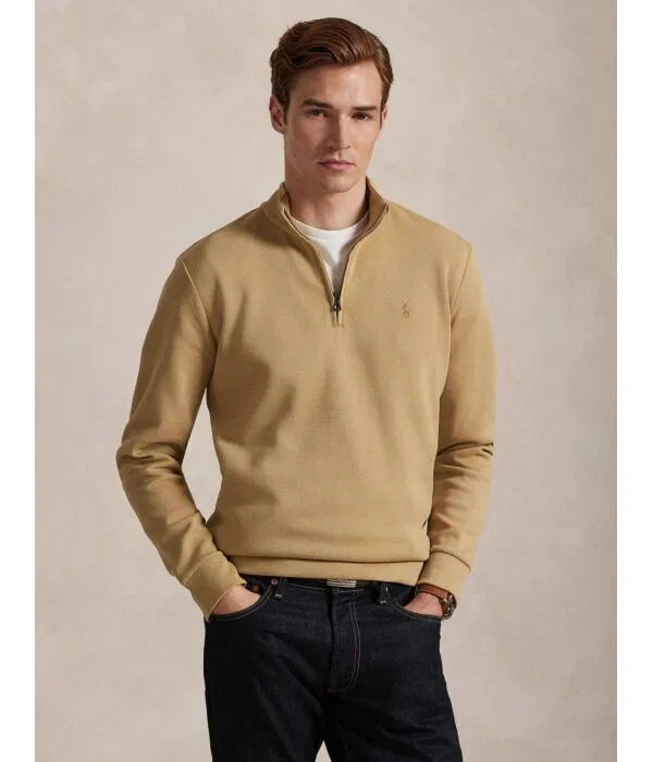 Мужская фетровая куртка с молнией Polo Ralph Lauren, Cammello