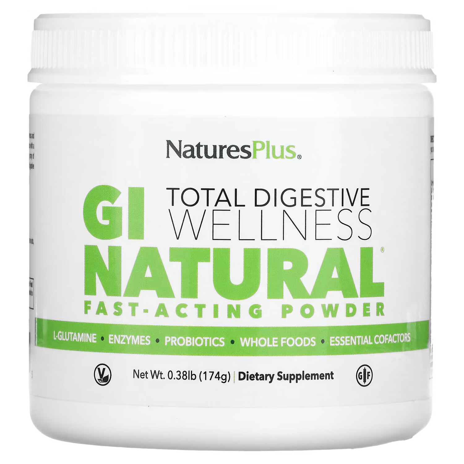 

NaturesPlus, Быстродействующий порошок GI Natural, 0,38 ф. (174 г)