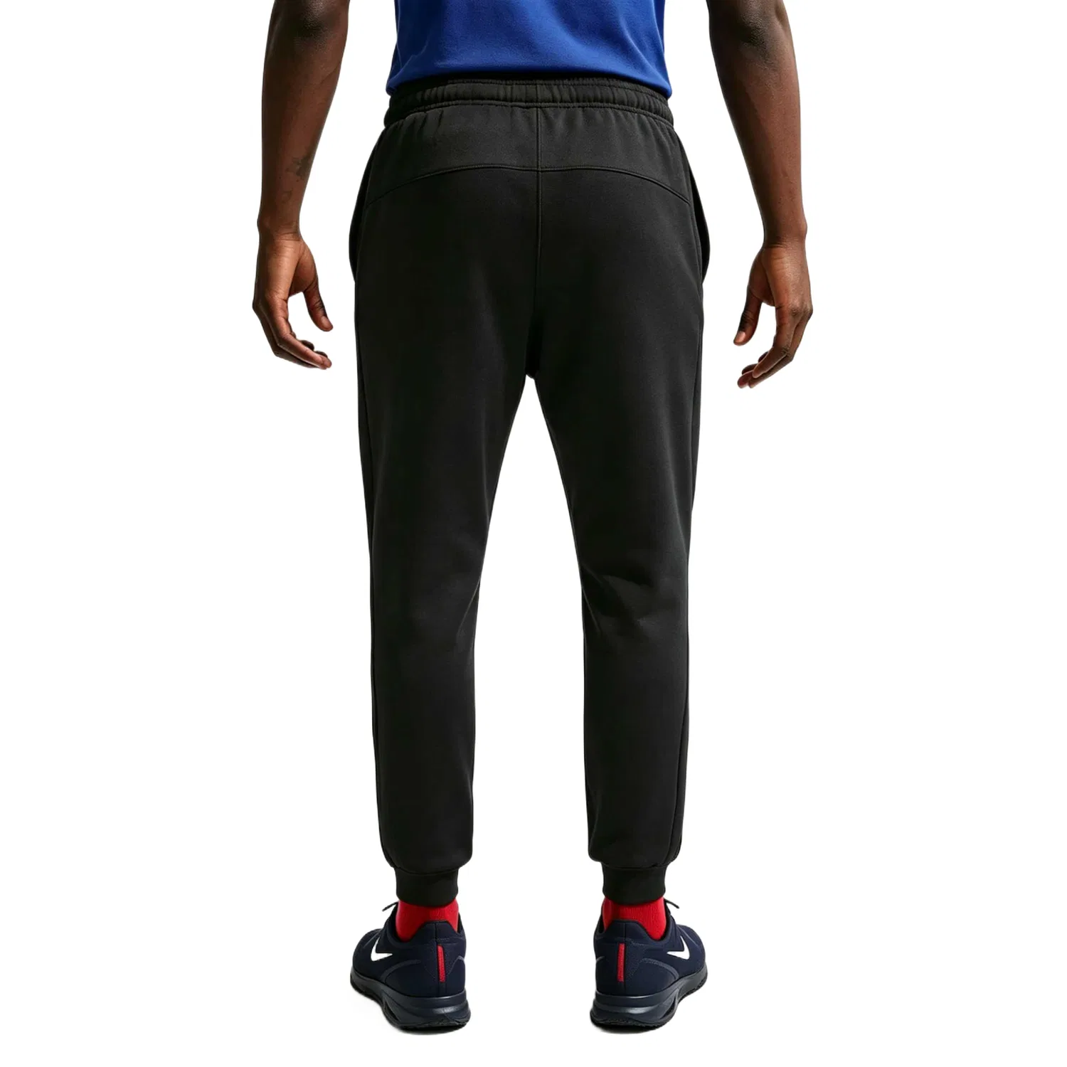 Мужские трикотажные спортивные брюки с манжетами Paint Blue/White Nike — фото 4