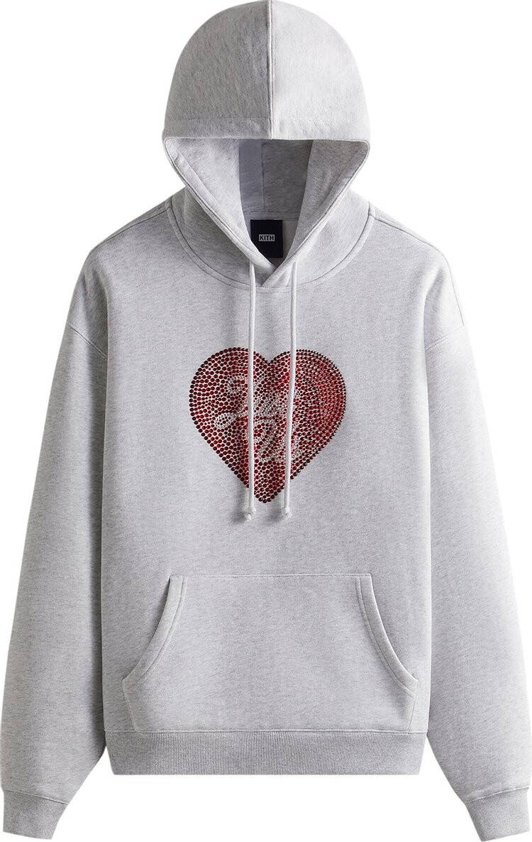 

Худи Kith Just Us Hoodie With Swarovski® Crystals 'Light Heather Grey', серый