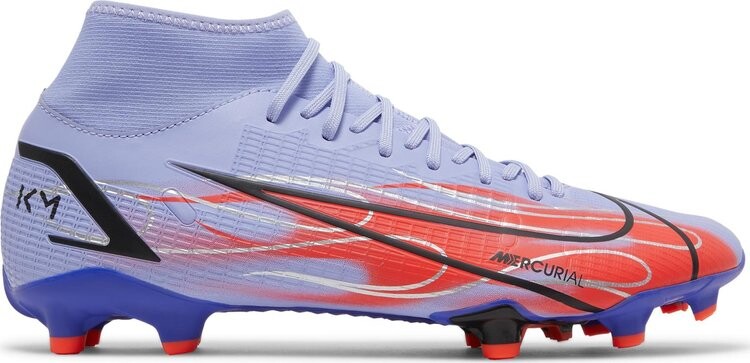 

Бутсы Nike Kylian Mbappé x Mercurial Superfly 8 Academy MG 'Flames', фиолетовый