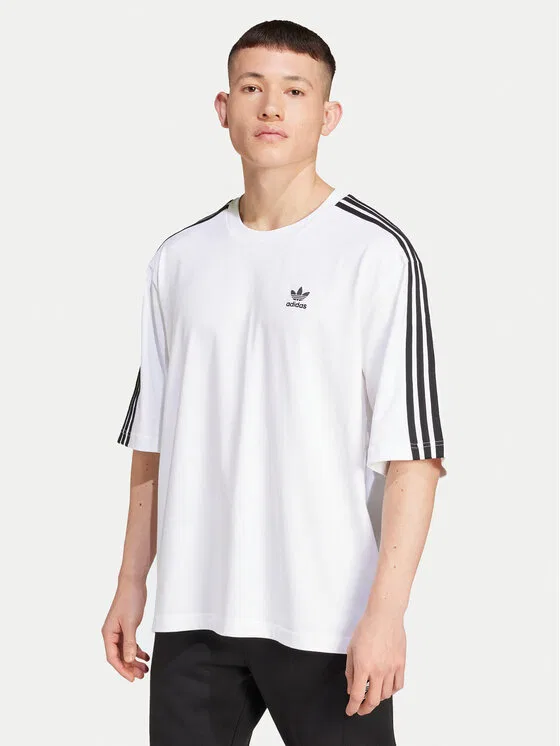 Футболка oversize adicolor Adidas, белый