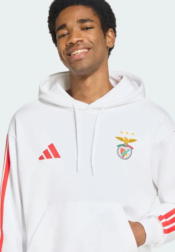 Толстовка с надписью Sl benfica dna - толстовка Adidas Performance, белый — фото 3