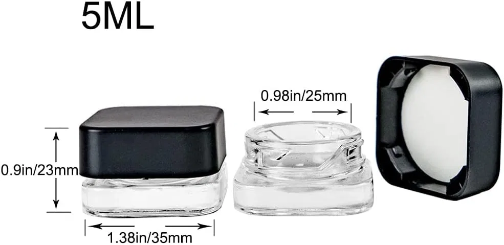 Косметическая баночка Jarvials, 10 шт, 5 мл, Black — фото 2