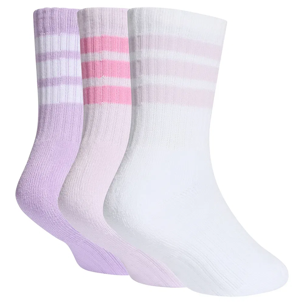 Носки спортивные Adidas 3 Stripes Cushioned Sportswear 3 пары, мультиколор — фото 2
