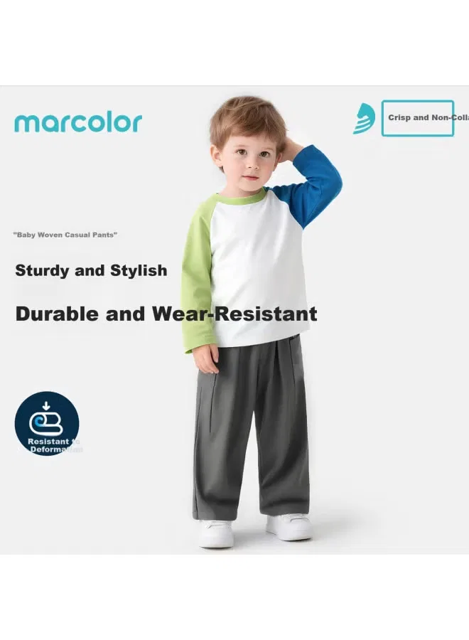 Штаны хлопковые прямые Marcolor, черный