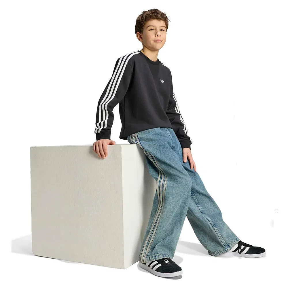 Свитшот свободного кроя Adidas Originals, черный — фото 4