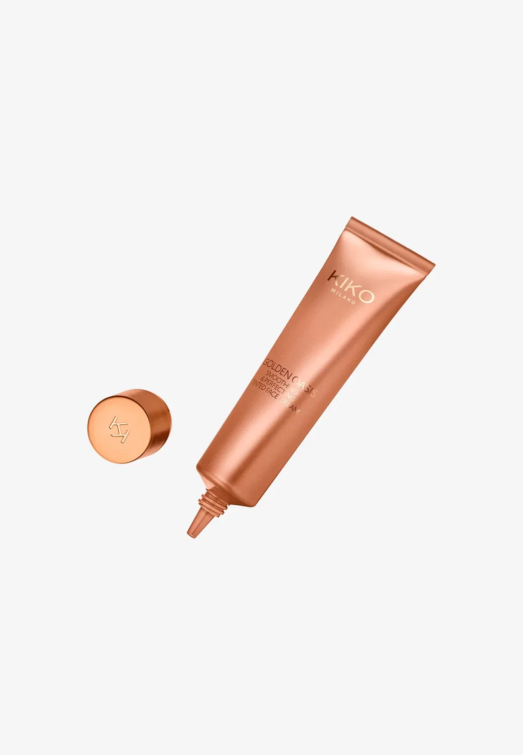 Тонирующий крем для лица Golden Oasis Smoothing & Perfecting - увлажняющий тонирующий крем Kiko Milano, Warm Hazelnut, 30 мл — фото 3