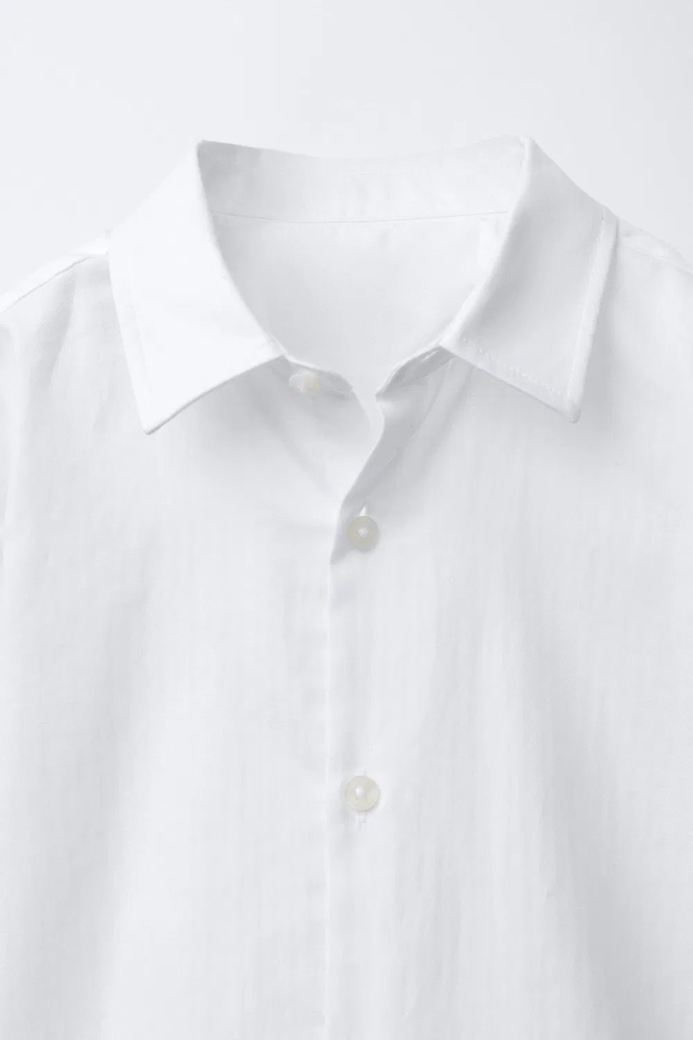 ПРОСТАЯ РУБАШКА ZARA, White — фото 3