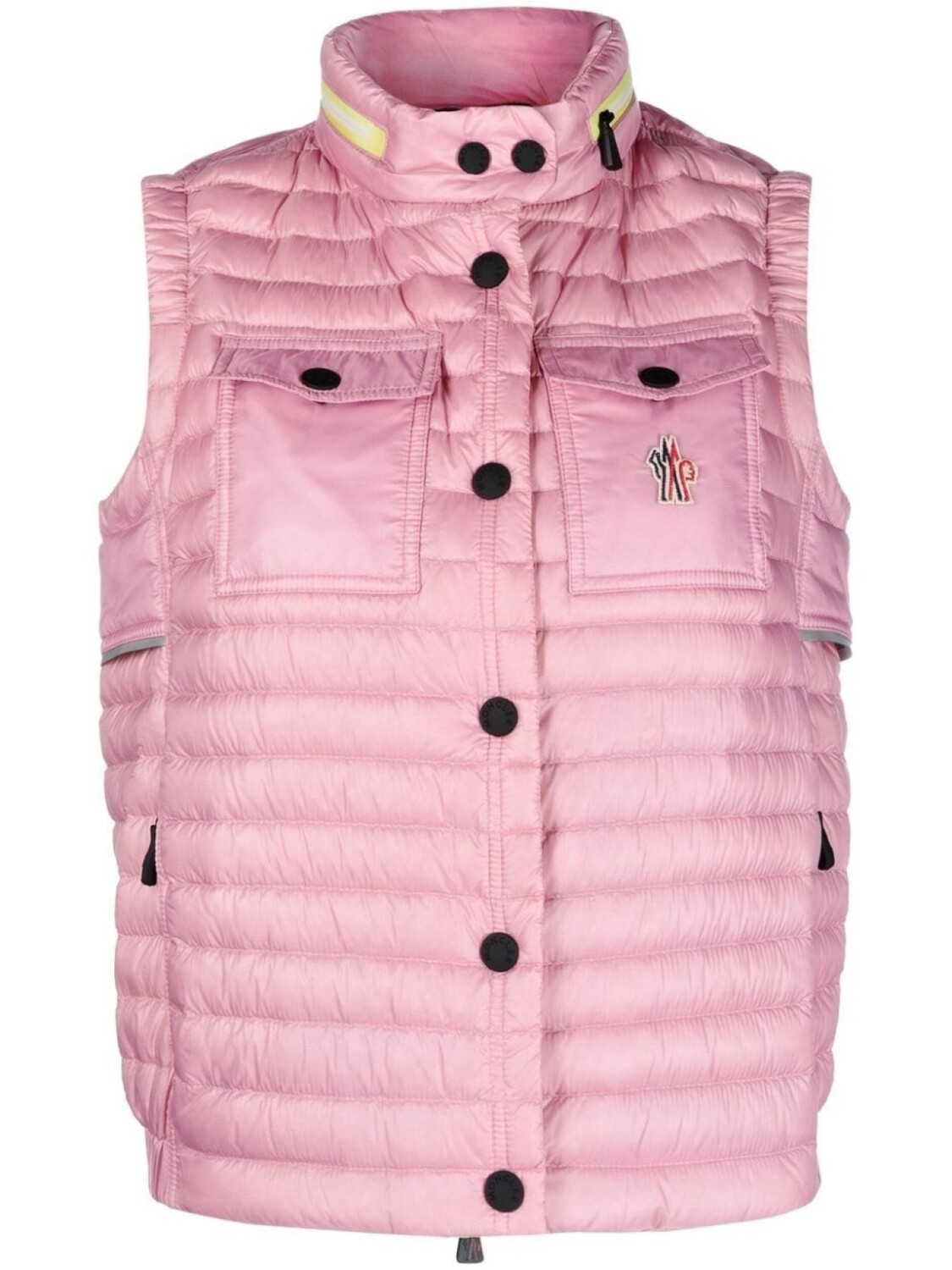 

Moncler Grenoble стеганый жилет Daynamic, розовый