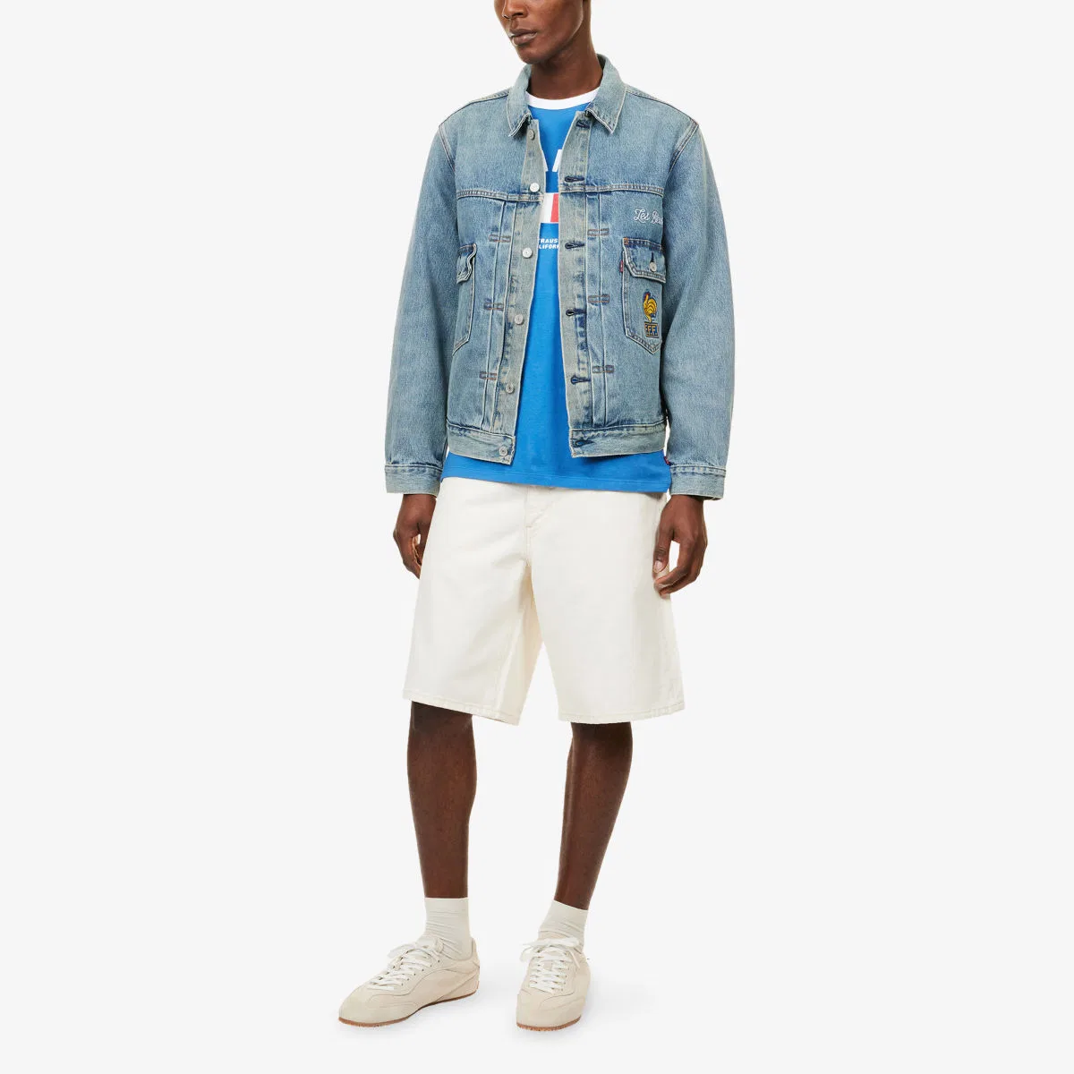 Джинсовая куртка Levi's x Чемпионат мира по футболу во Франции fff Levis, мультиколор — фото 2