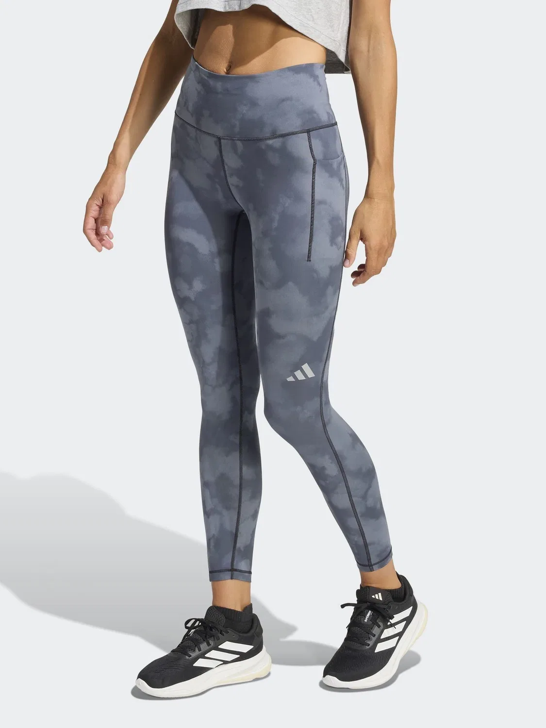 Леггинсы adi365 7/8 с принтом adidas, черный