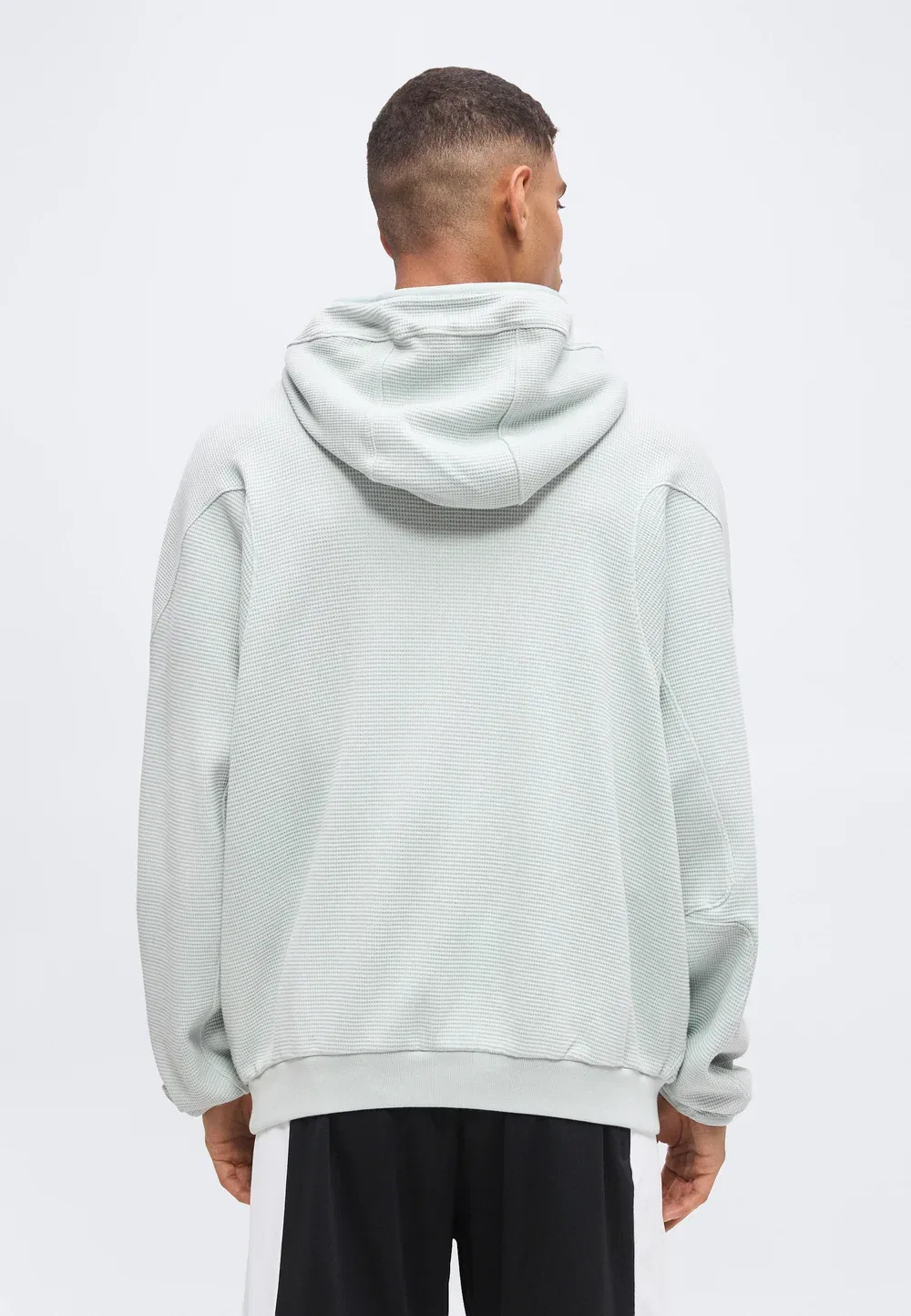 Худи Ja Morant Waffle Nike Performance, Light Silver-Coloured — фото 3