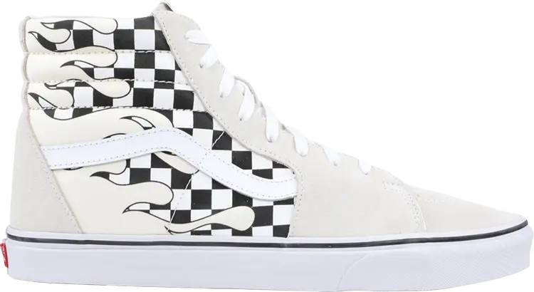 

Кеды Vans Sk8-Hi Checker Flame, белый