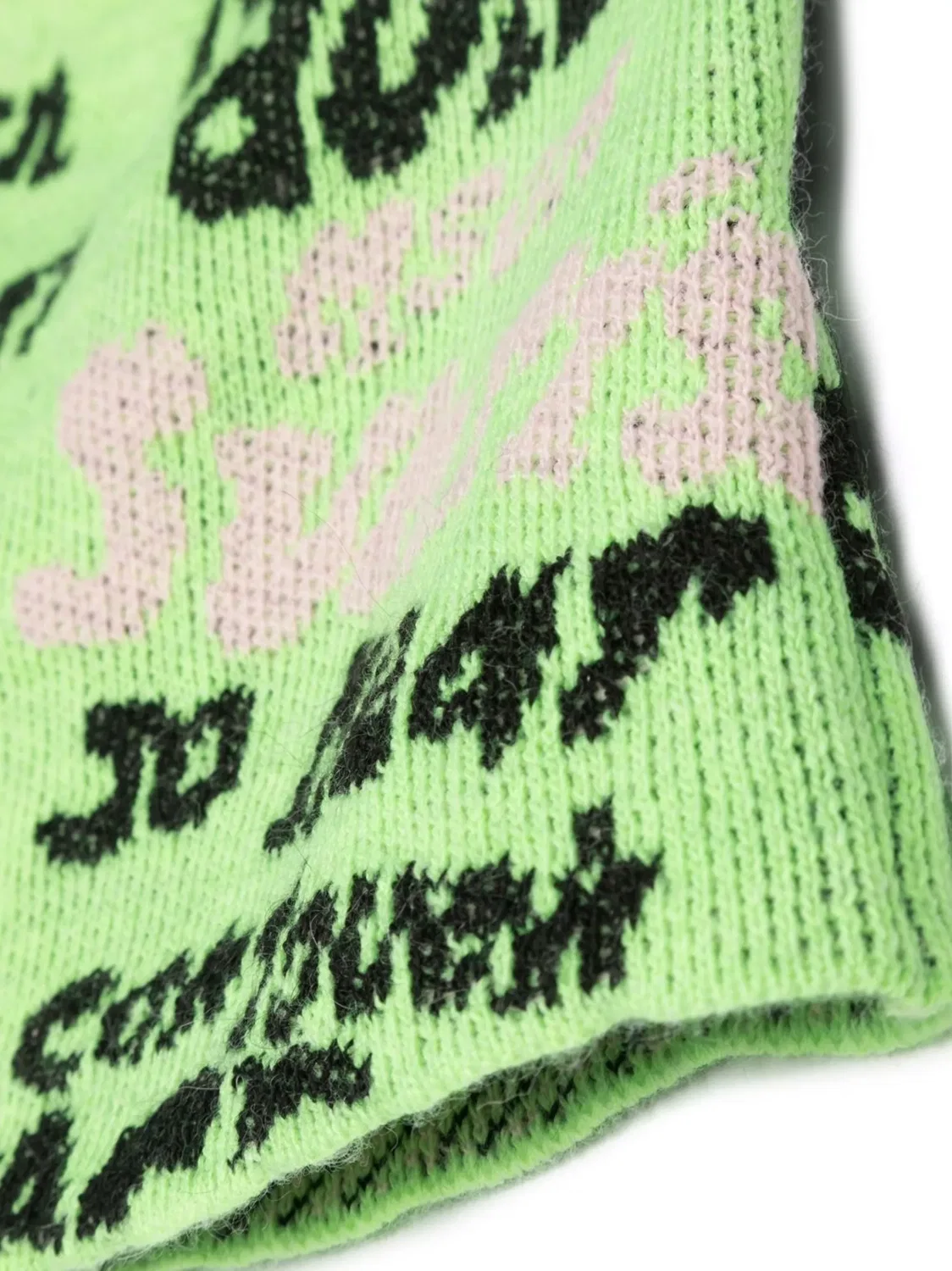 Вязаная юбка с принтом MSGM, зеленый — фото 2