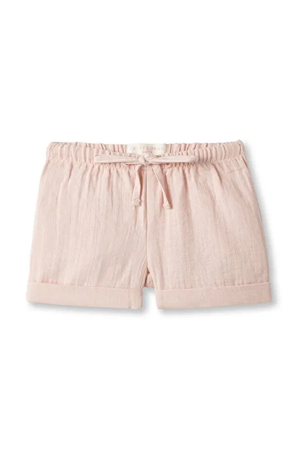 Детские шорты для девочек хлопковые Petit Coral, Pink