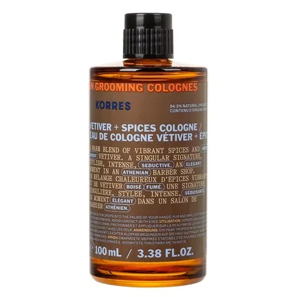 Одеколон Korres Athenian Grooming Vetiver & Spices, 100 мл