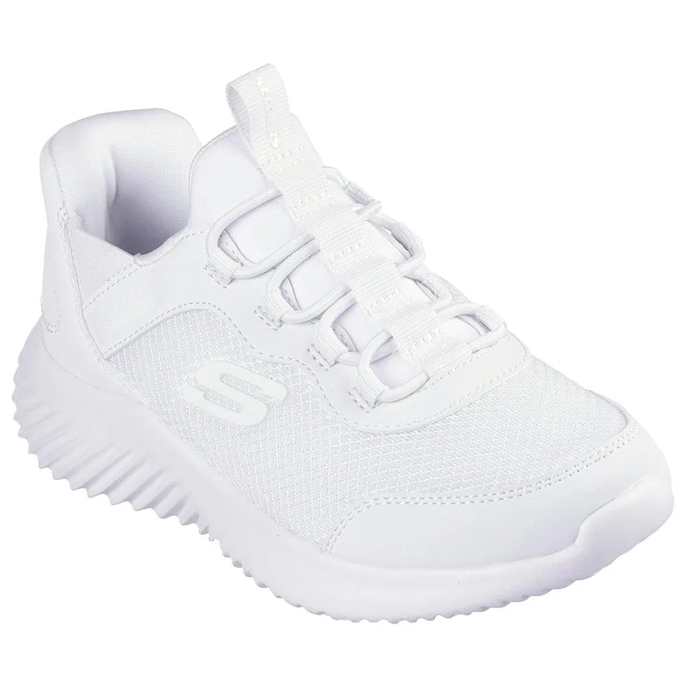 Детские кроссовки для мальчиков с дышащей подкладкой Bounder-Brisk-burst Skechers, White — фото 2