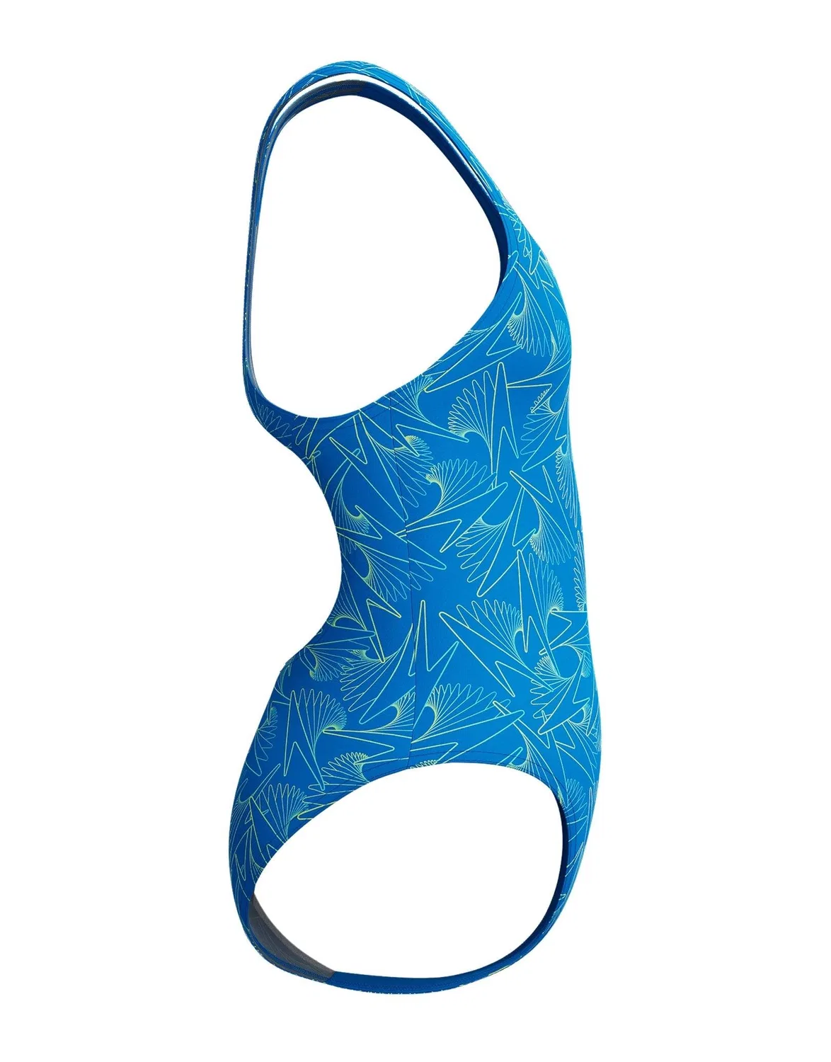 Детский купальник для девочек Hyperboom Allover Medalist Speedo, Blau Lagunenblau — фото 4