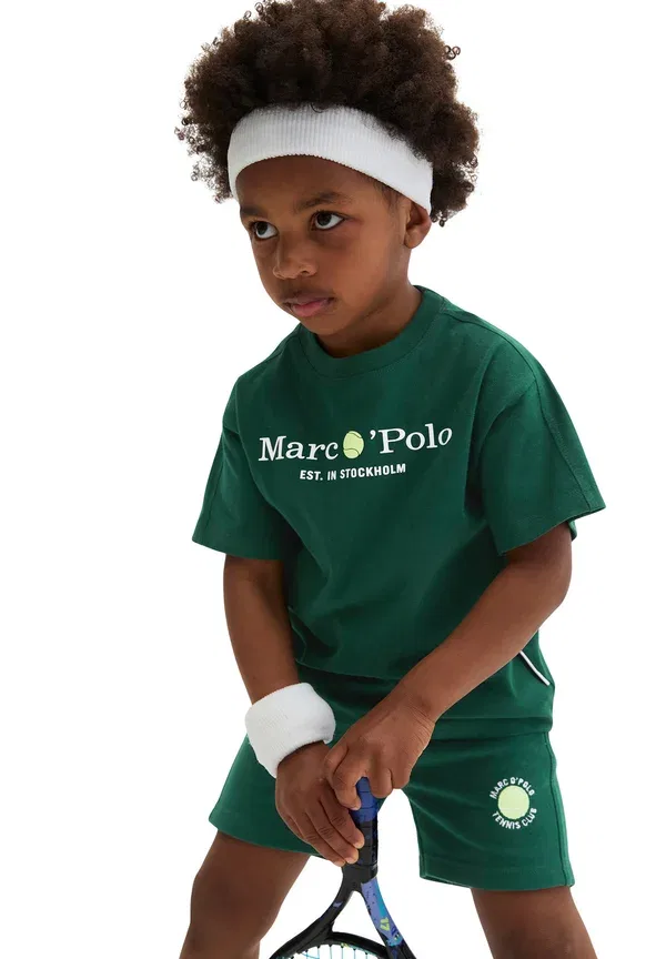Футболка хлопковая Print T-shirt, grass green Marc O'Polo, зеленый