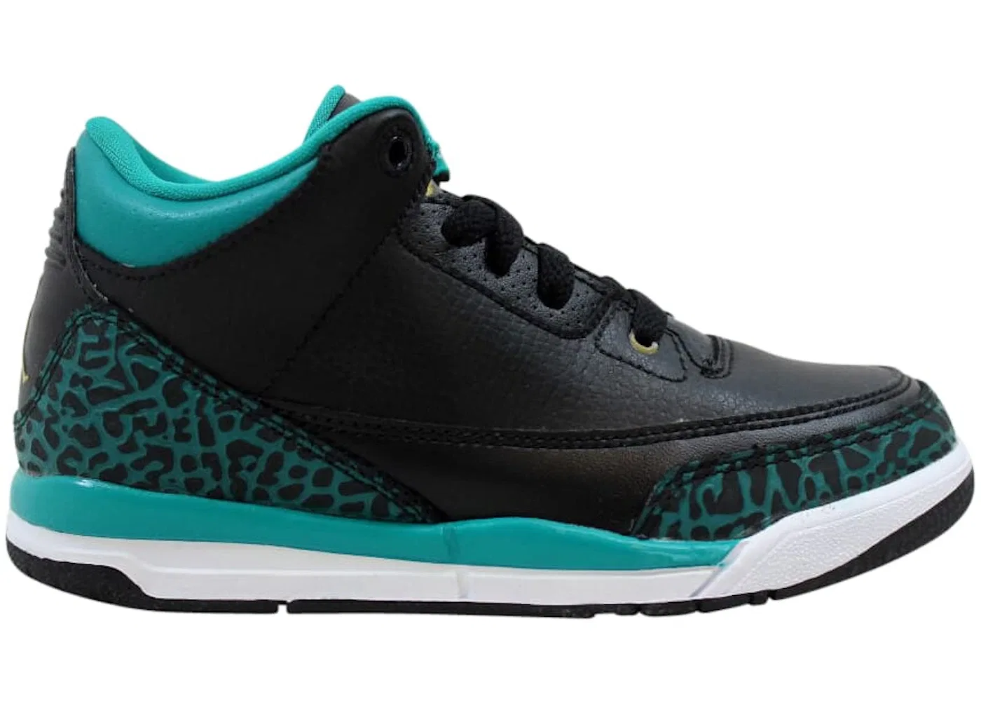 Детские кроссовки Lifestyle Jordan 3 Retro Jordan, Black Metallic Gold Rio Teal