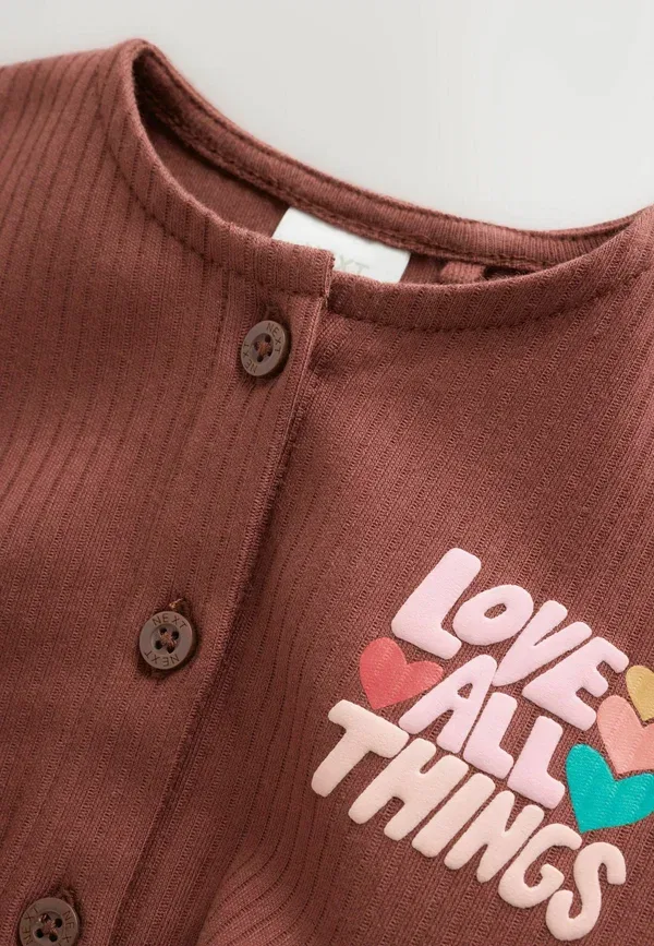 Комбинезон хлопковый Regular fit Next, Brown Seminal Printed, коричневый — фото 2