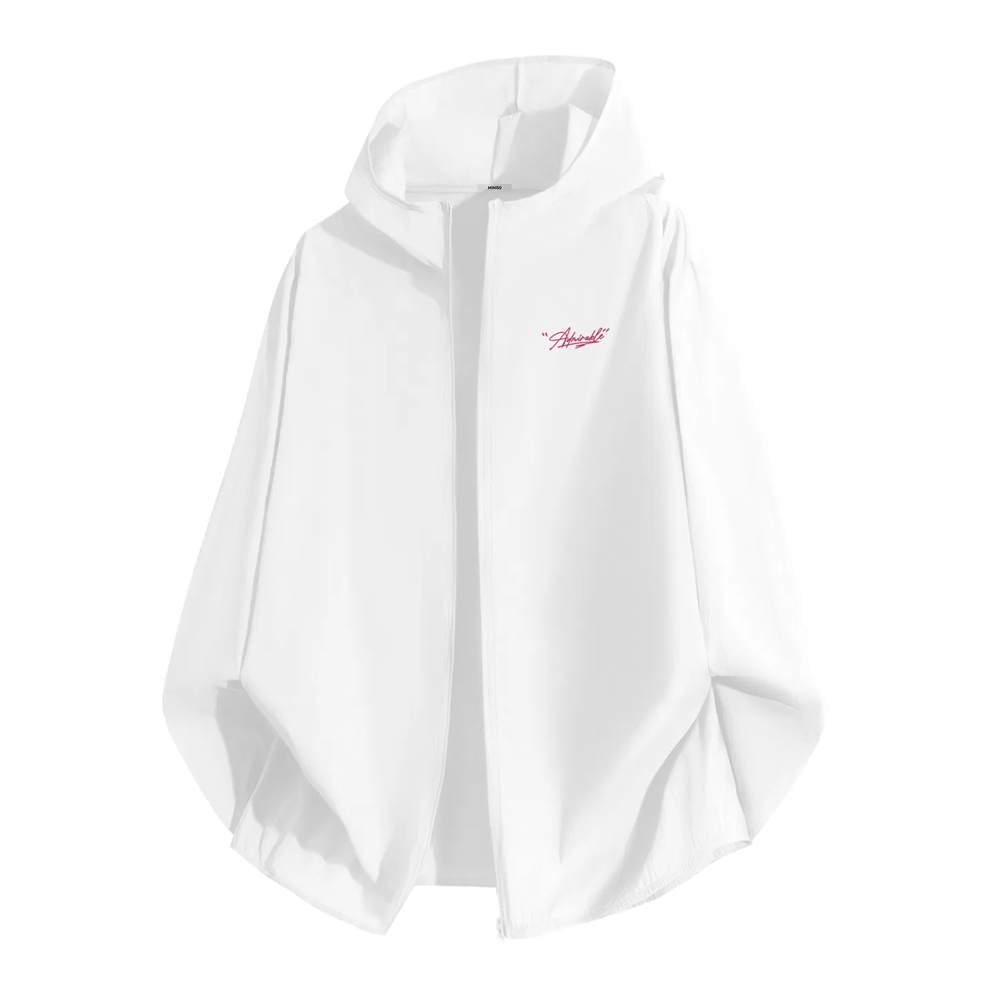 Детская защитная одежда от солнца с принтом MINISO, White (Y Belief Flower Chest Logo)
