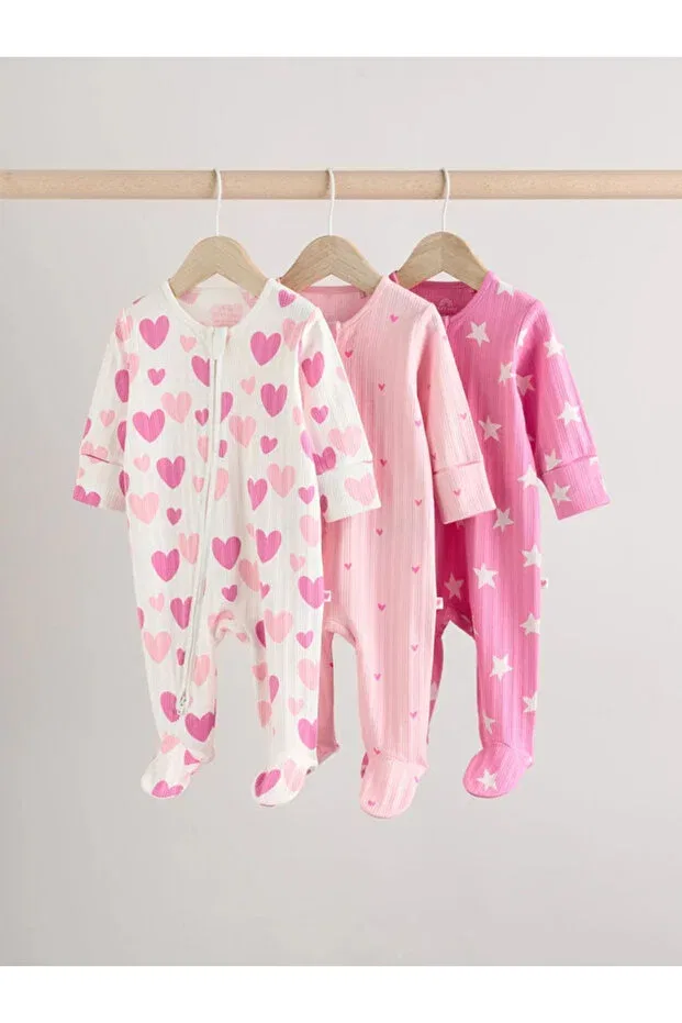 Детский комплект спальных мешков с принтом Basics Next Baby, Pink