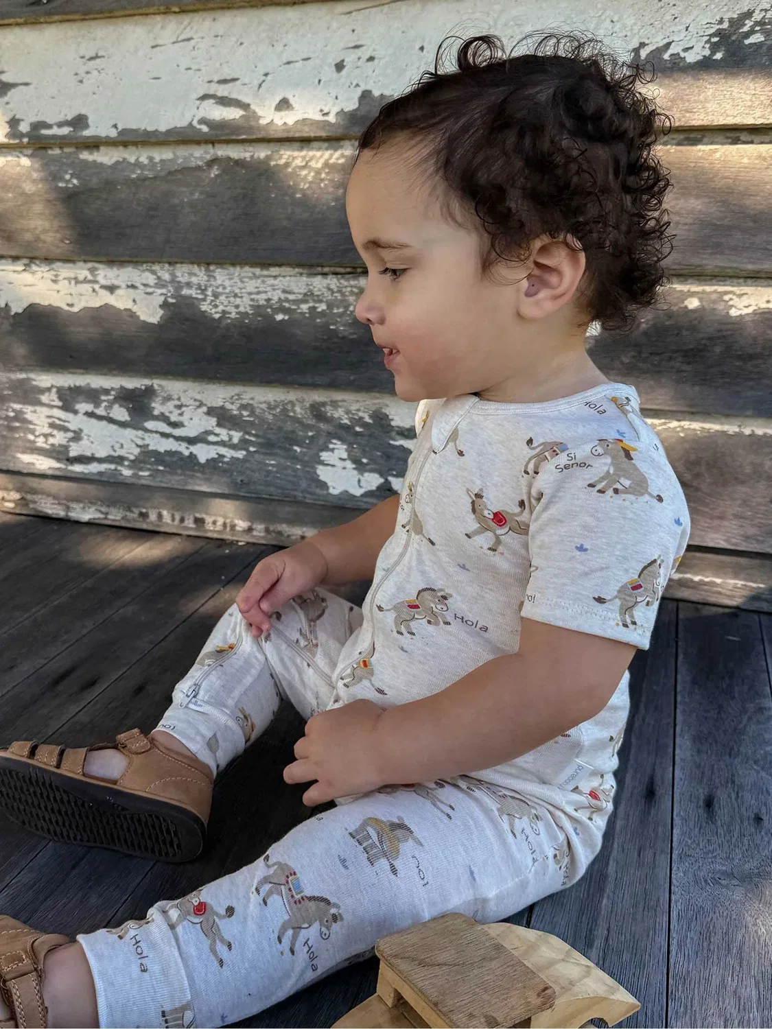 Слип с коротким рукавом, ребристая ткань Purebaby, Natural