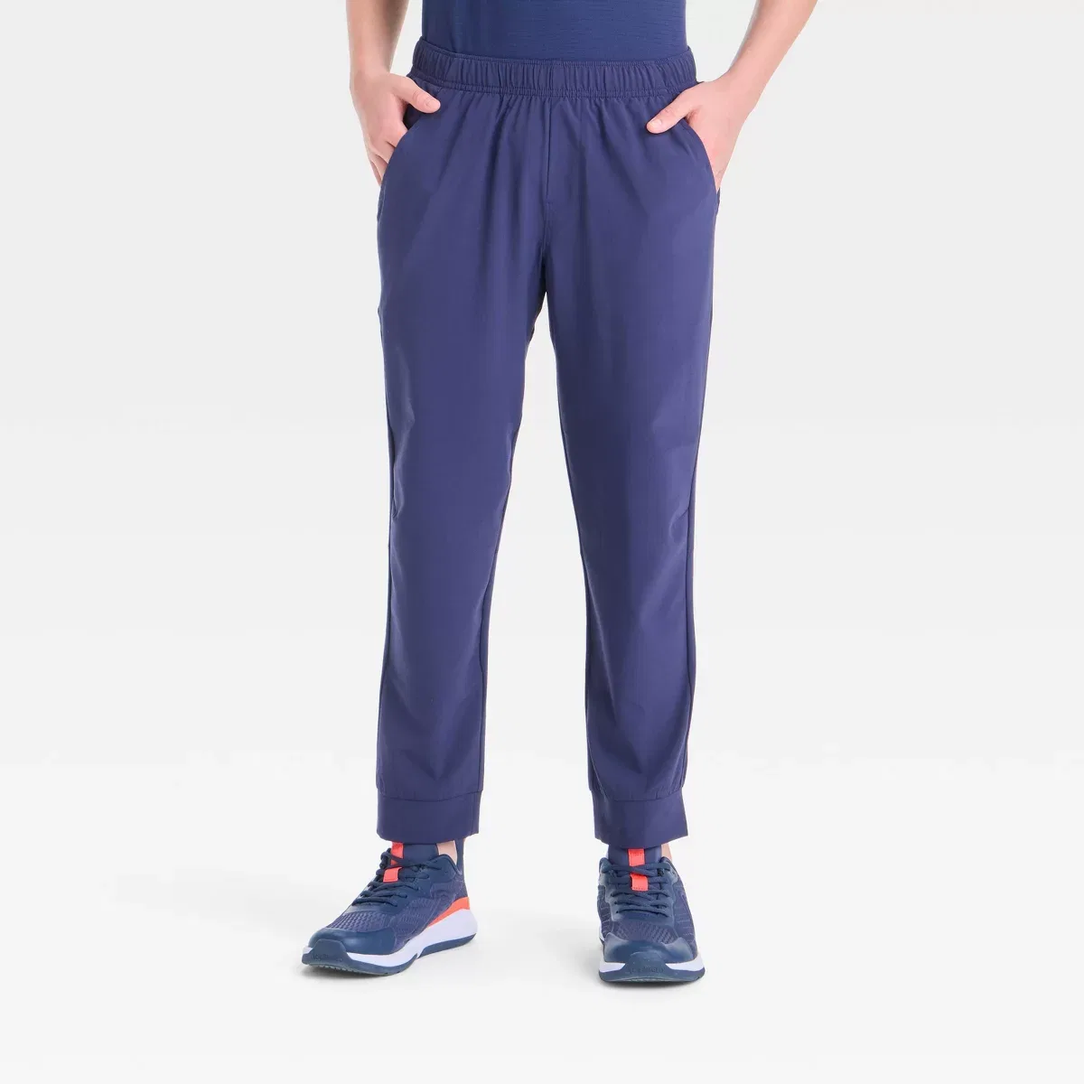 Детские спортивные джоггеры для мальчиков из легкого поплина All In Motion, KIDS PERFORMANCE, Navy Blue