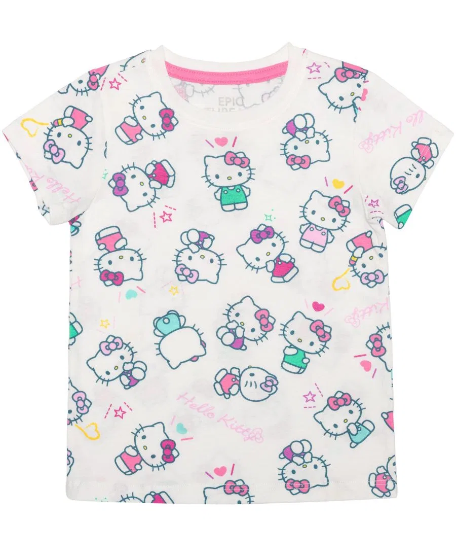 Футболка с принтом Hello Kitty Epic Threads, Angel White