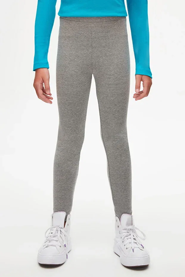 Детские леггинсы для девочек однотонные Lovetti, Frost Gray — фото 3