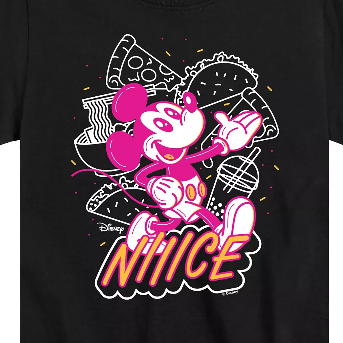 Детская футболка с принтом Nice Mickey Disney, Black — фото 2