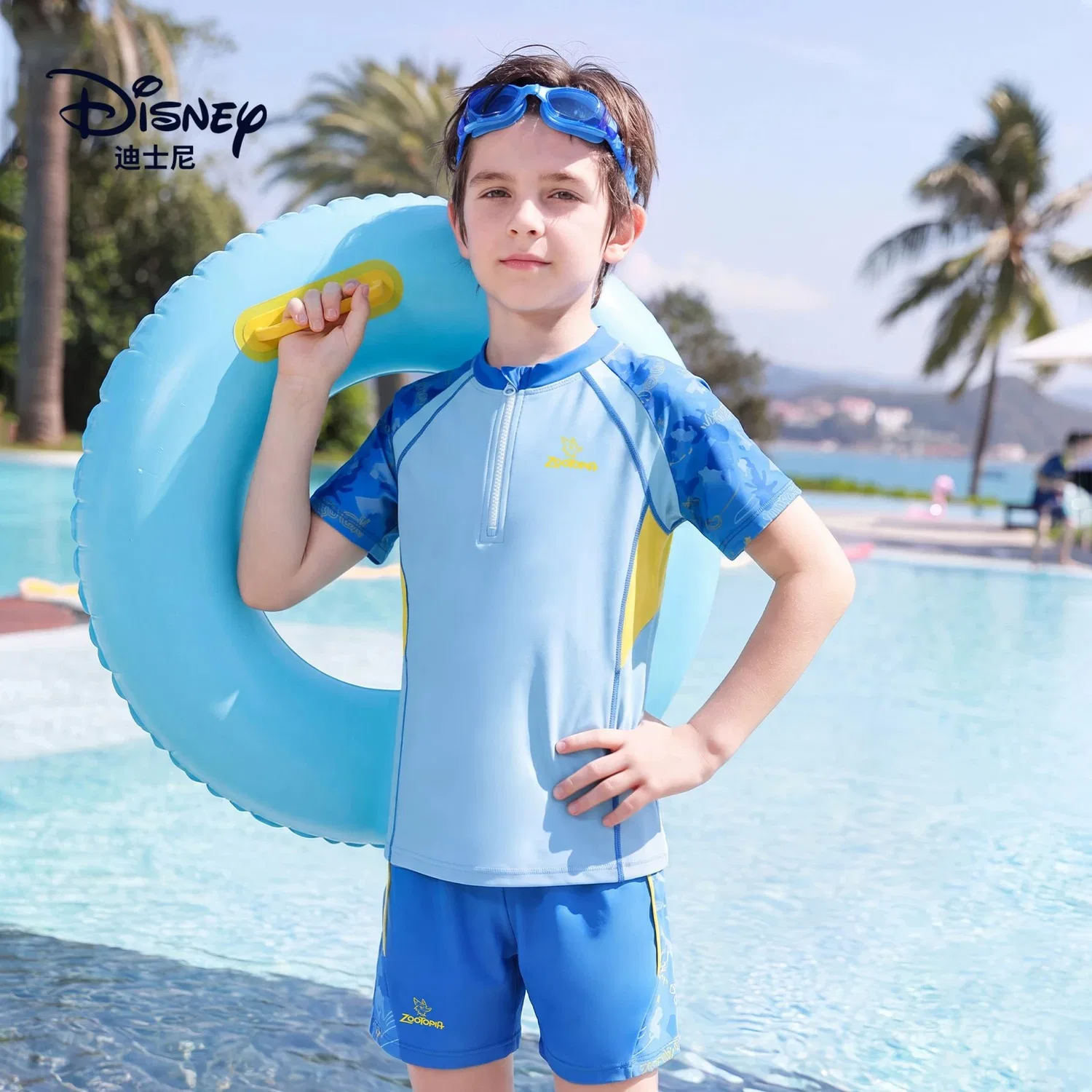 Детский комплект для плавания с принтом Disney, Light Blue — фото 3