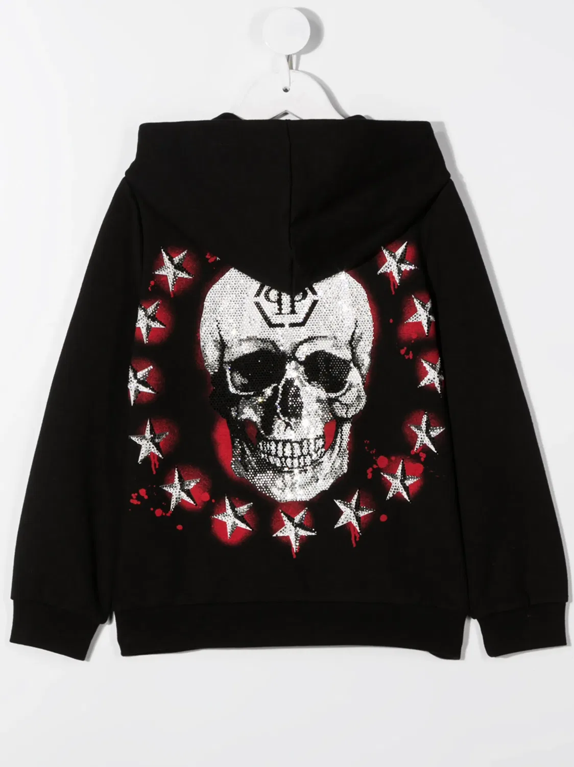 Philipp Plein Черное худи на молнии — фото 2