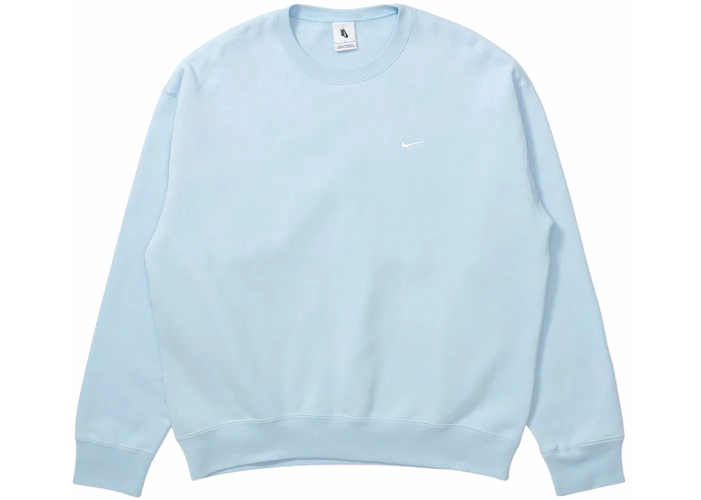 Мужской свитшот с флисом Nike Solo Swoosh Fleece Crewneck, Celestine Blue/White