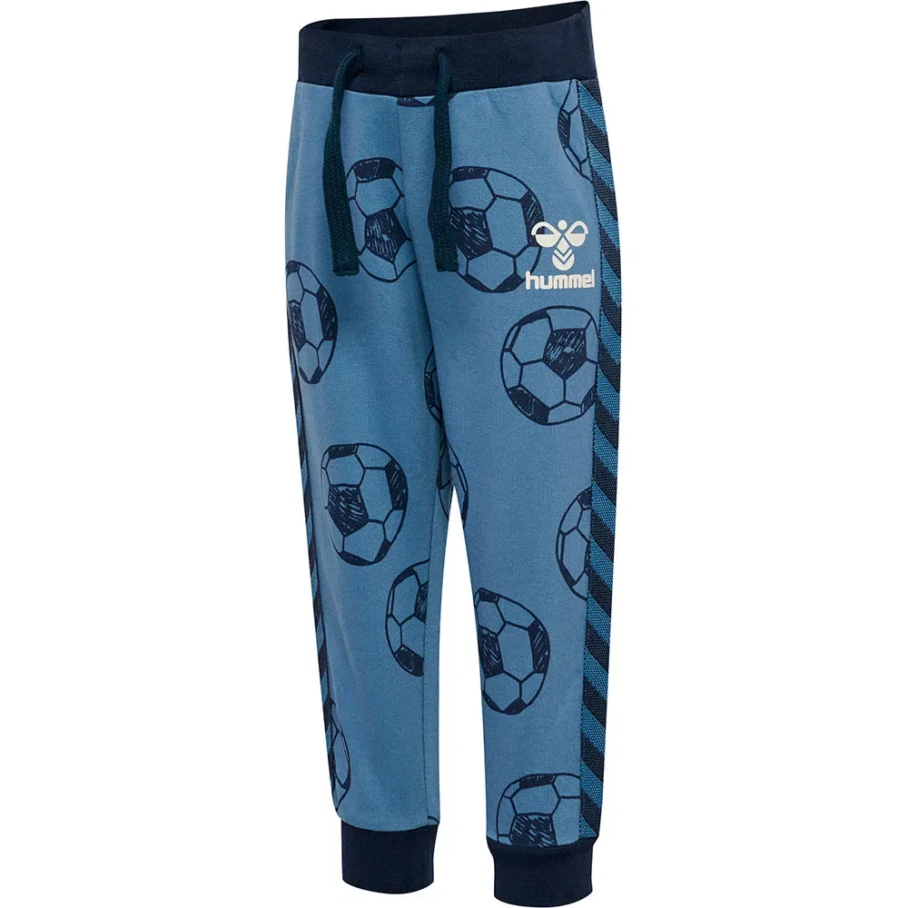 Детские спортивные брюки для мальчиков с принтом Ball Hummel, Blue — фото 3