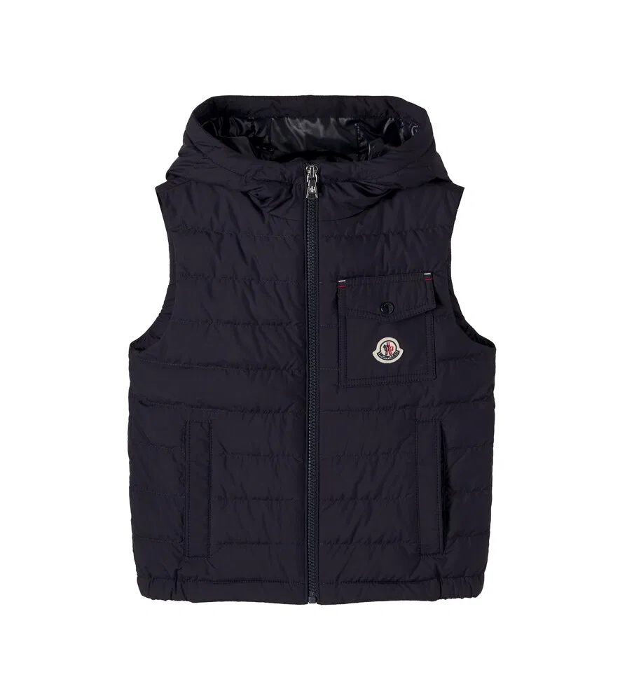 Пуховый жилет Wystan Moncler Enfant, синий