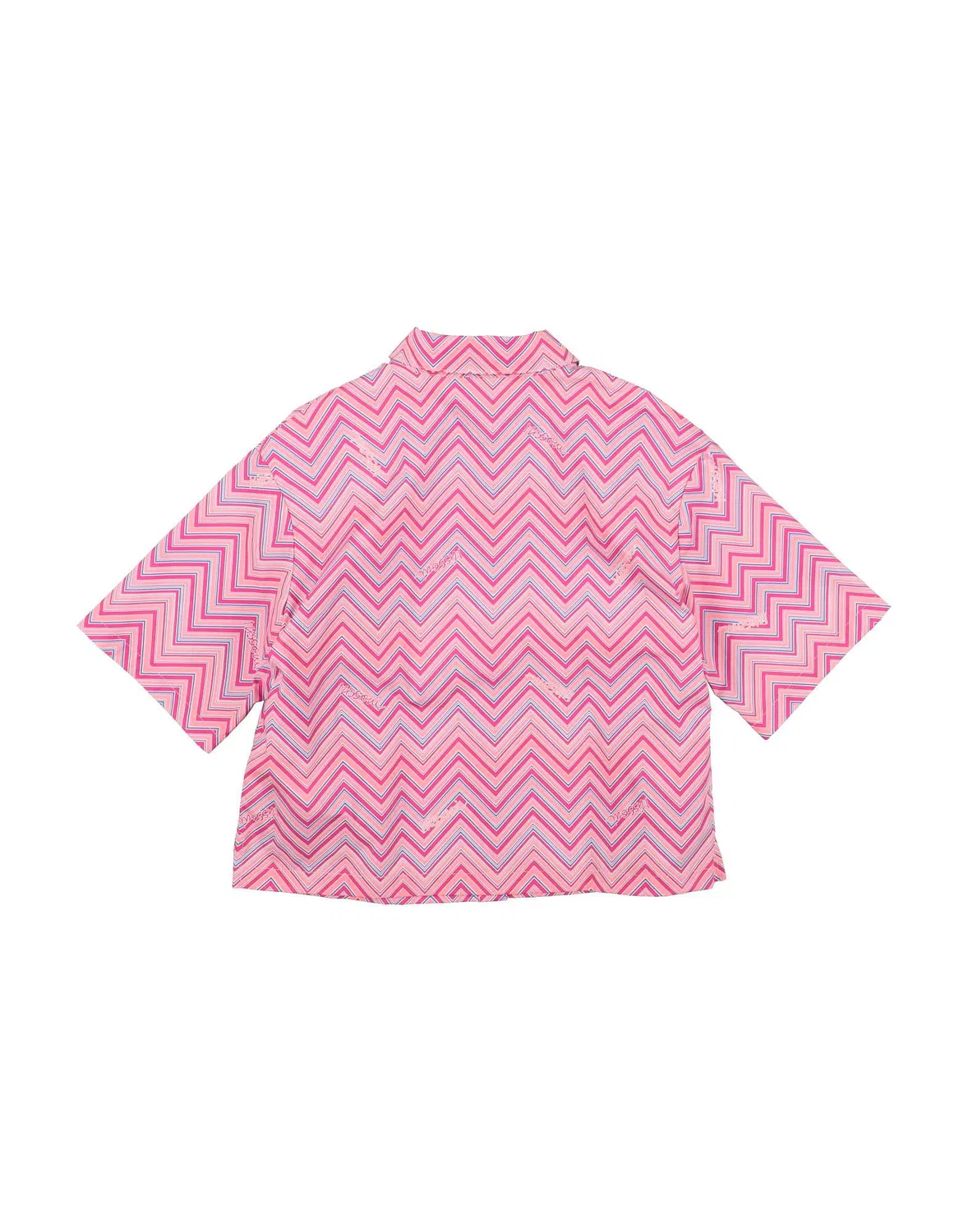 Детская рубашка с принтом Missoni, розовый — фото 2