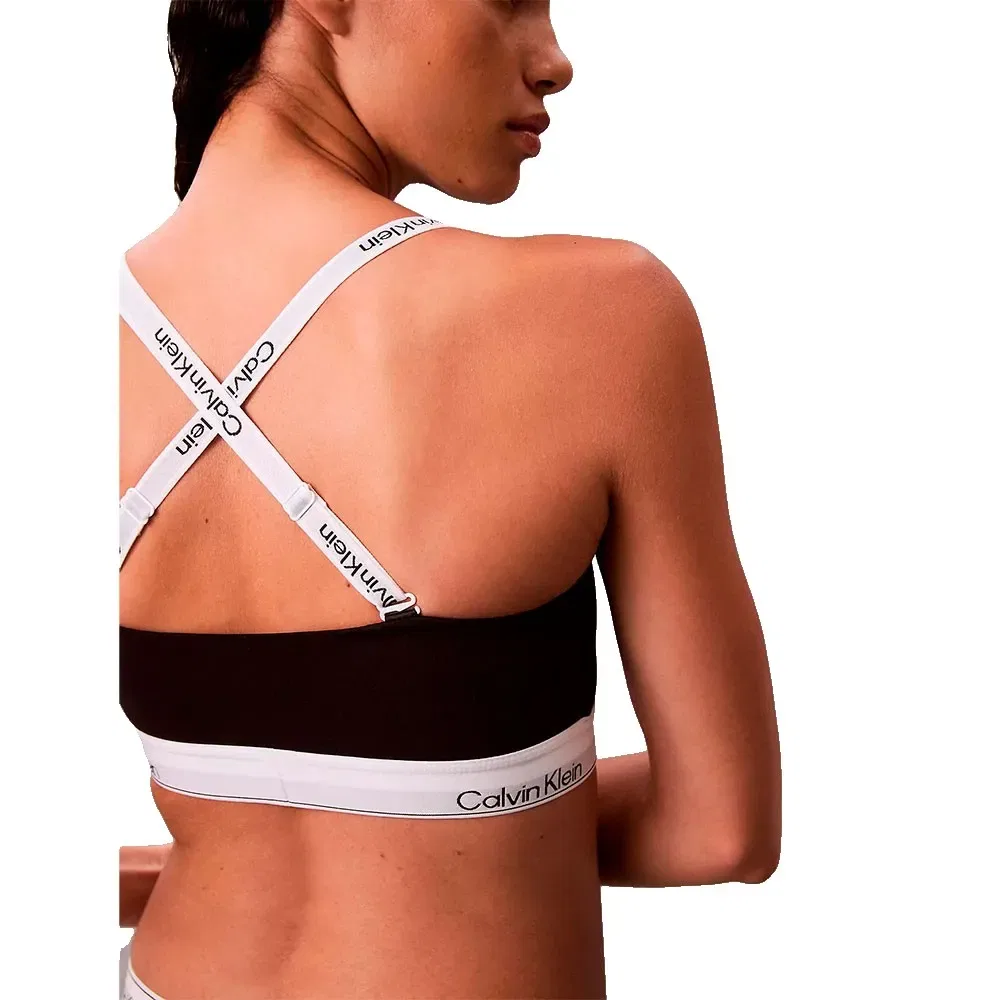 Бюстгальтер Bandeau Bralette Calvin Klein, черный — фото 2