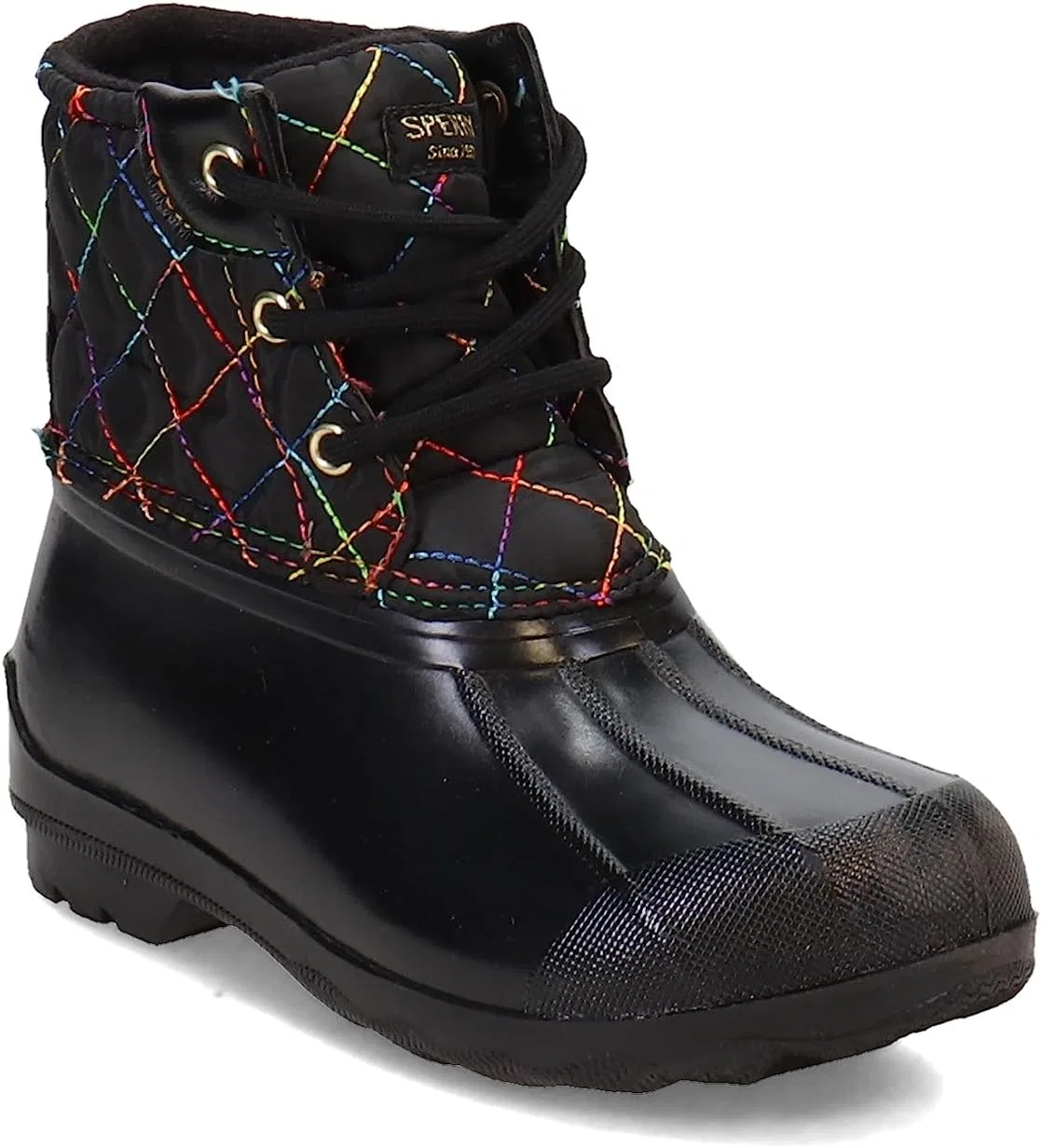 Детские сапоги дождевые Port Boot Sperry, Black Rainbow