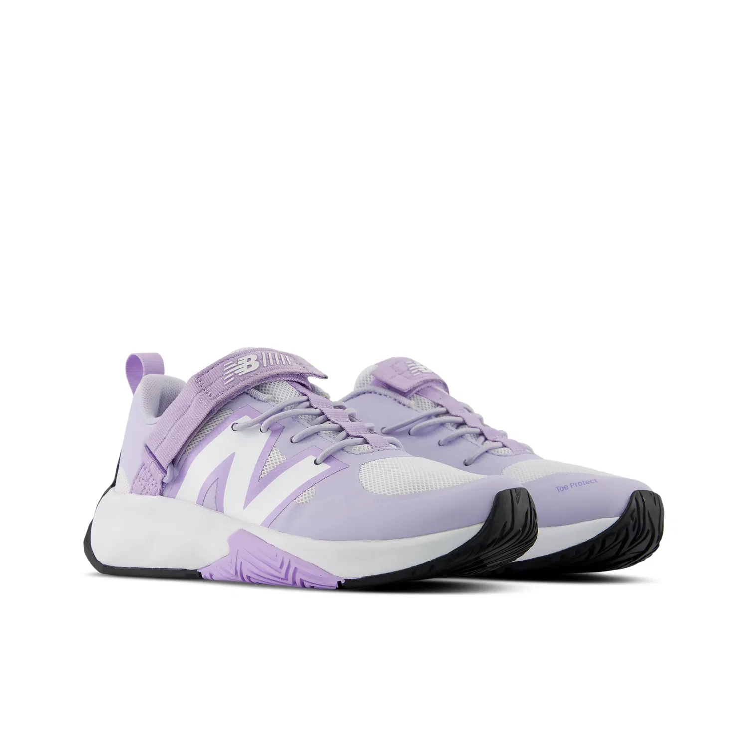Детские кроссовки с верхней застежкой FuelCell Play Bungee Lace with Top Strap New Balance, Smoked Violet With Lilac Glo And White — фото 2