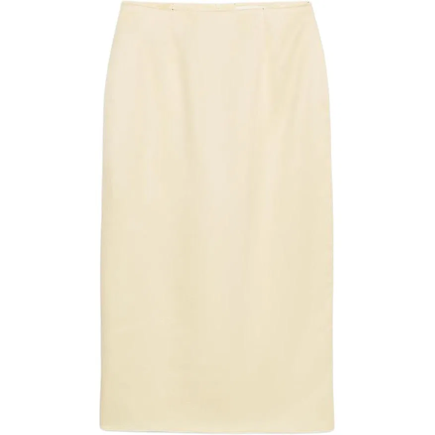 Женская длинная юбка повседневная с моделью ZARA, Raw White