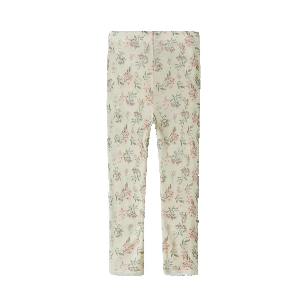Детские леггинсы для девочек с принтом Wang Needle Mini Name it, Beige — фото 2