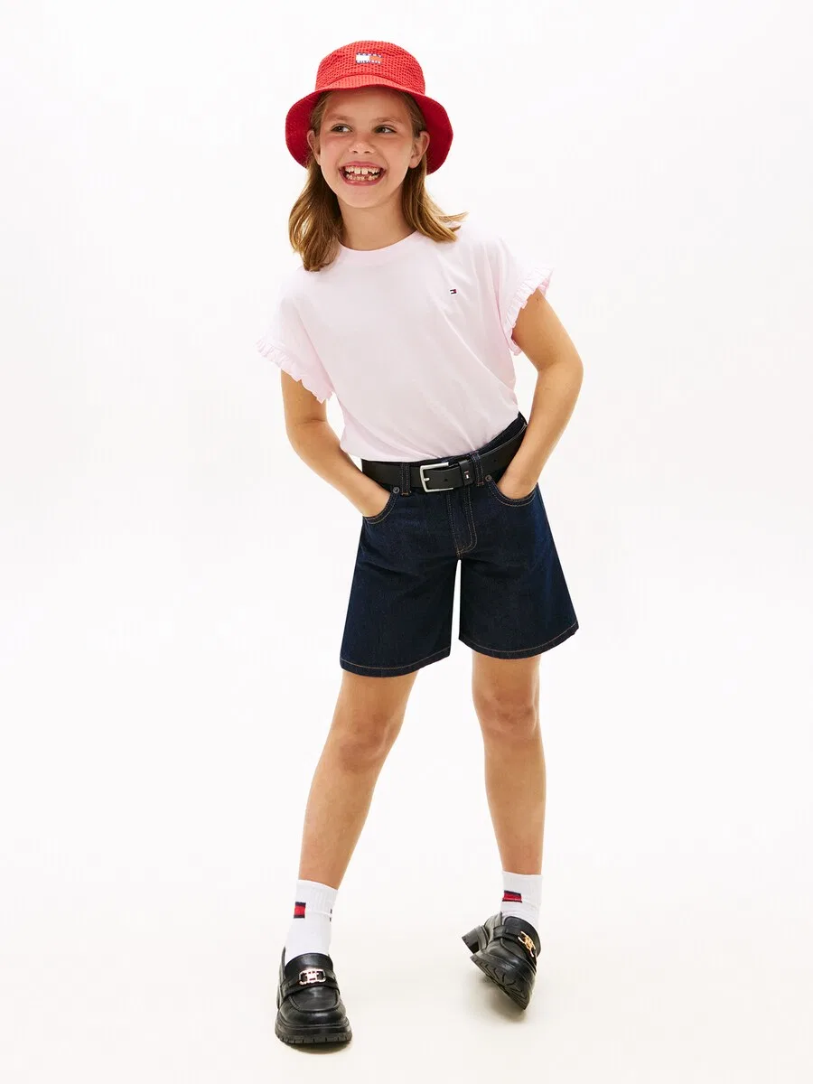Детская футболка 'ESSENTIAL' в розовом цвете Tommy Hilfiger Kids — фото 4