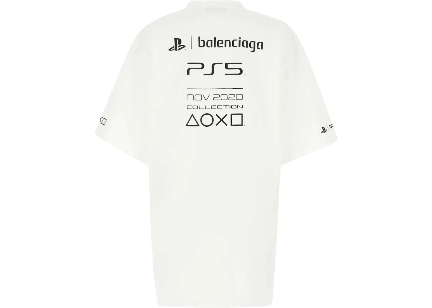 Мужская футболка с принтом T-shirt Balenciaga, White — фото 2